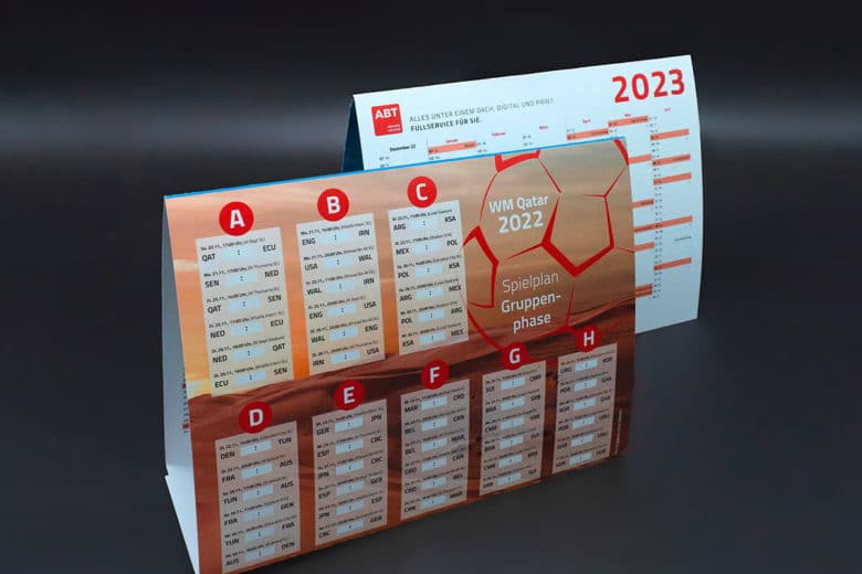 ABT Mediengruppe - Produkt Produktdesign WM-Planer & Tischkalender