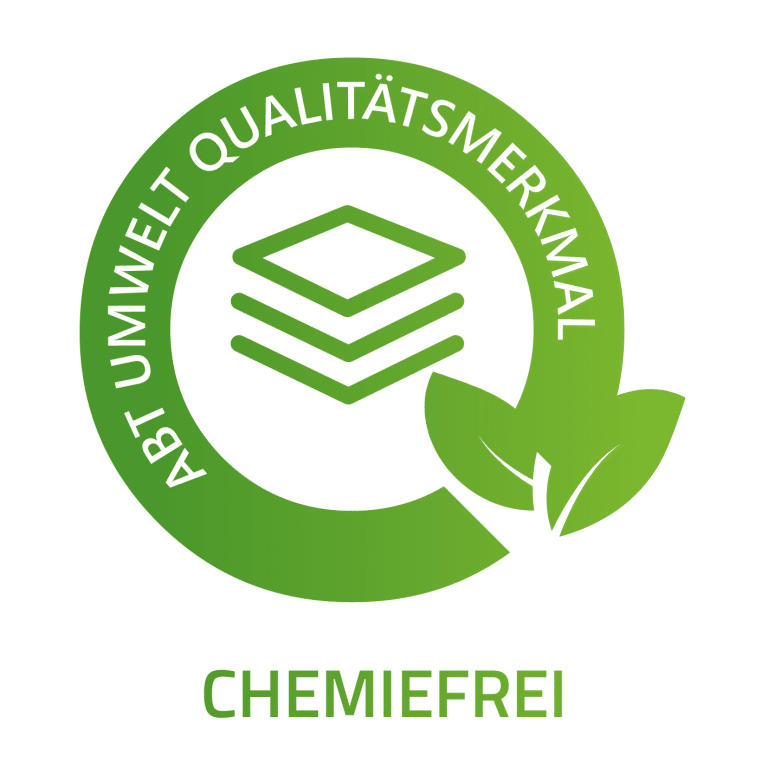 Chemiefreie Druckplatten Zertifizierung Logo grün